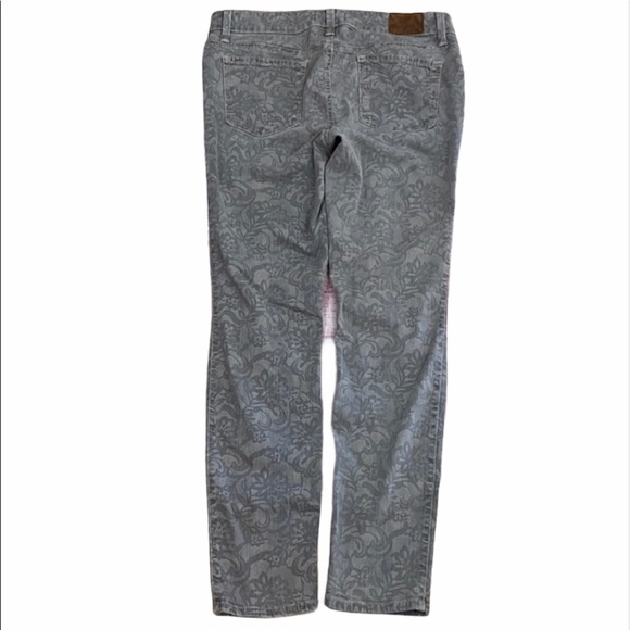 Level 99 Janice Ultra Skinny Gray Lace Print Jeans - Picture 10 of 14